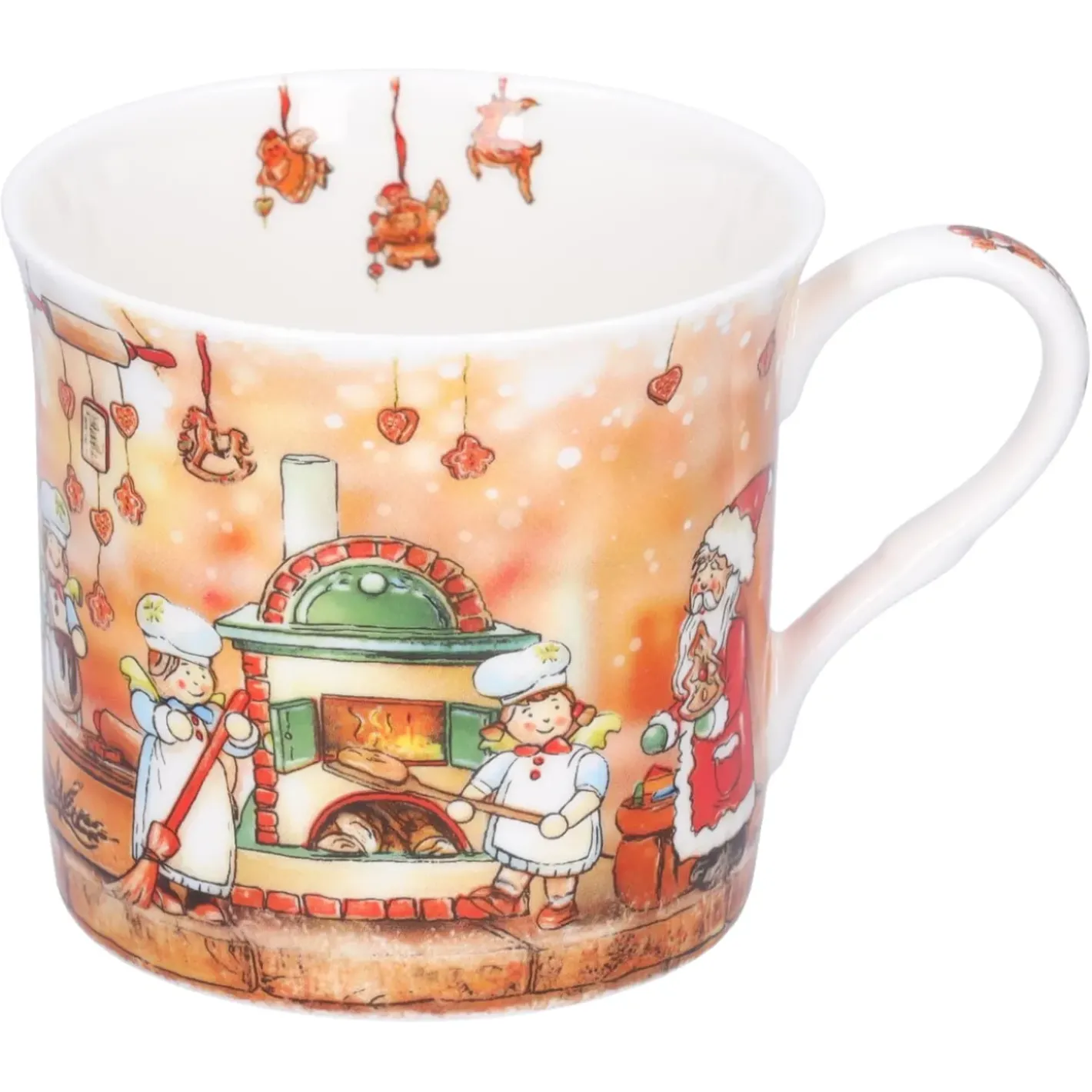 Käthe Wohlfahrt Tischdeko-Porzellan-Tasse "Weihnachtsbackerei"