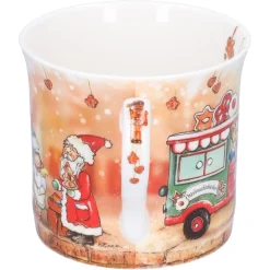 Käthe Wohlfahrt Tischdeko-Porzellan-Tasse "Weihnachtsbackerei"