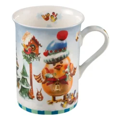 Käthe Wohlfahrt Tischdeko-Porzellan-Tasse "Wintergezwitscher"