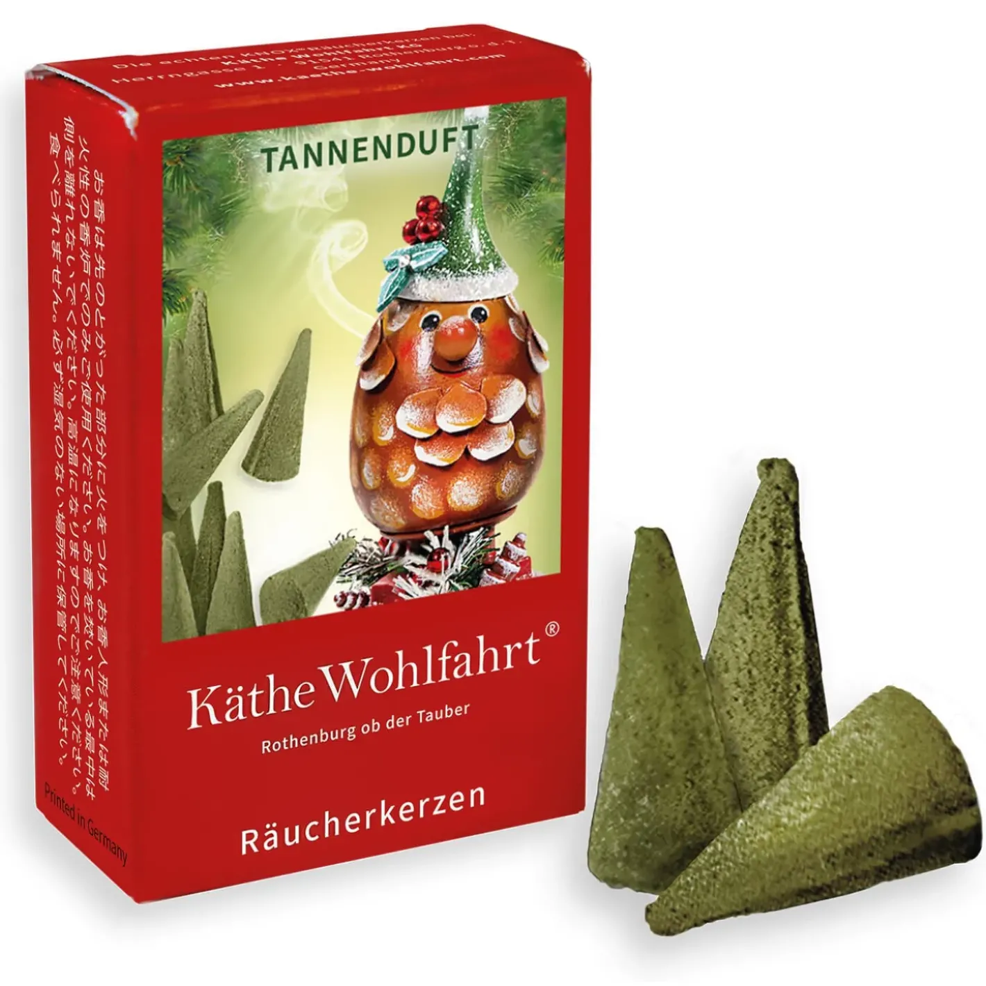Käthe Wohlfahrt Zubehör & Ersatzteile-Raucherkerzen Tannenduft, Klein