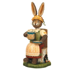 Hubrig Volkskunst Hubrig Miniaturen-Rauchermannchen Hase Kaffeegustl