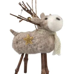 Käthe Wohlfahrt Baumschmuck Aus Filz-Rentier Mit Schal Aus Filz