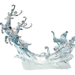 Käthe Wohlfahrt Standfiguren-Rentierschlitten Aus Acryl Mit Beleuchtung, 24Cm