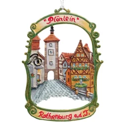 Käthes Original Baumschmuck Aus Zinn-Rothenburg Plonlein
