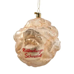 Poesie in Glas Rothenburg Motive-Rothenburger Schneeballen Glasbaumbehang