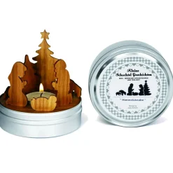 designimdorf Krippen Und Krippenfiguren-Schachtelgeschichte "Himmelsknabe", Krippenszene