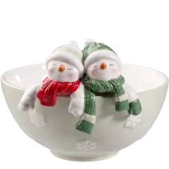 Käthe Wohlfahrt Standfiguren-Schale Mit Schneemannern