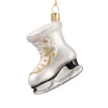 Poesie in Glas Baumschmuck Aus Glas-Schlittschuh, Weiss