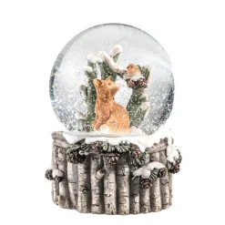 Käthe Wohlfahrt Schneekugeln-Schneekugel "Fuchs Mit Rotkehlchen"