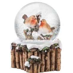 Käthe Wohlfahrt Schneekugeln-Schneekugel "Rotkehlchenpaar"