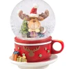 Käthe Wohlfahrt Schneekugeln-Schneekugel "Tasse Mit Elch"