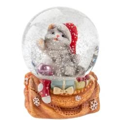 Käthe Wohlfahrt Schneekugeln-Schneekugel "Weihnachtskatze"