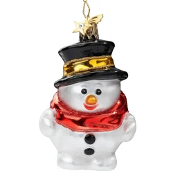Poesie in Glas Baumschmuck Aus Glas-Schneemann