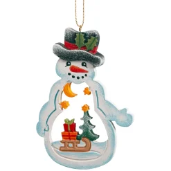 Käthes Original Baumschmuck Aus Holz-Schneemann