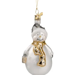 Poesie in Glas Baumschmuck Aus Glas-Schneemann