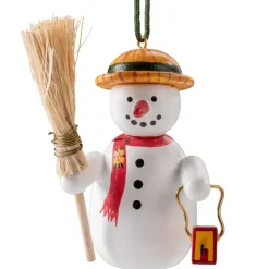 Käthes Original Baumschmuck Aus Holz-Schneemann Mit Besen