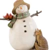 Käthe Wohlfahrt Standfiguren-Schneemann Mit Fuchs