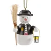 Käthes Original Baumschmuck Aus Holz-Schneemann Mit Laterne