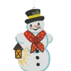 Käthes Original Baumschmuck Aus Zinn-Schneemann Mit Laterne