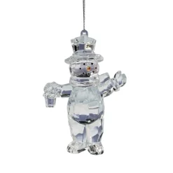 Käthe Wohlfahrt Baumschmuck Aus Acrylglas-Schneemann Mit Laterne, Acryl