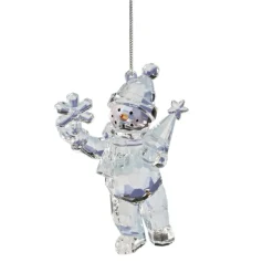 Käthe Wohlfahrt Baumschmuck Aus Acrylglas-Schneemann Mit Schneeflocke, Acryl