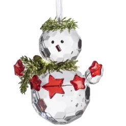 Käthe Wohlfahrt Baumschmuck Aus Acrylglas-Schneemann Mit Sternchen