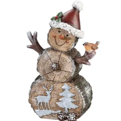 Käthe Wohlfahrt Standfiguren-Schneemann Mit Vogelfreund