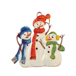 Käthes Original Baumschmuck Aus Zinn-Schneemanntrio