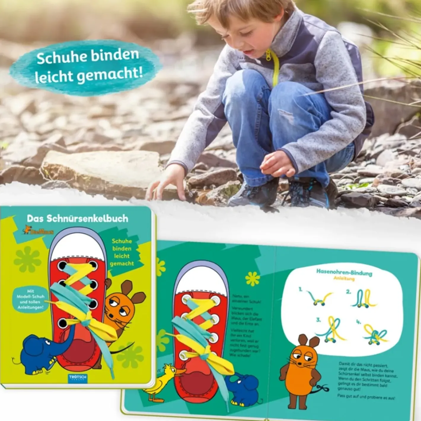 Trötsch Verlag Spielzeug-Schnursenkel-Buch "Die Maus"