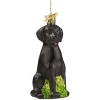 Poesie in Glas Baumschmuck Aus Glas-Schwarzer Labrador