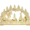 RATAGS Holzdesign Schwibbögen-Schwibbögen "Rehe In Der Abenddammerung", 115V Mit Usb A-Anschluss