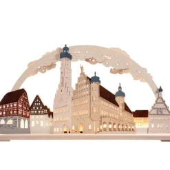 RATAGS Holzdesign Rothenburg Motive-Schwibbögen "Rothenburg Ob Der Tauber" 115V