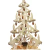 RATAGS Holzdesign Schwibbögen-Schwibbögen "Tanne Rehe An Der Futterkrippe", 230V Mit Usb A-Anschluss