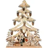 RATAGS Holzdesign Schwibbögen-Schwibbögen "Tanne Waldhaus", 230V Mit Usb A-Anschluss