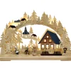 RATAGS Holzdesign Schwibbögen-Schwibbögen "Weihnacht In Seiffen", 230V Mit Usb A-Anschluss