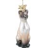 Poesie in Glas Baumschmuck Aus Glas-Siamkatze