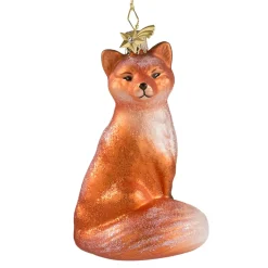 Poesie in Glas Baumschmuck Aus Glas-Sitzender Fuchs