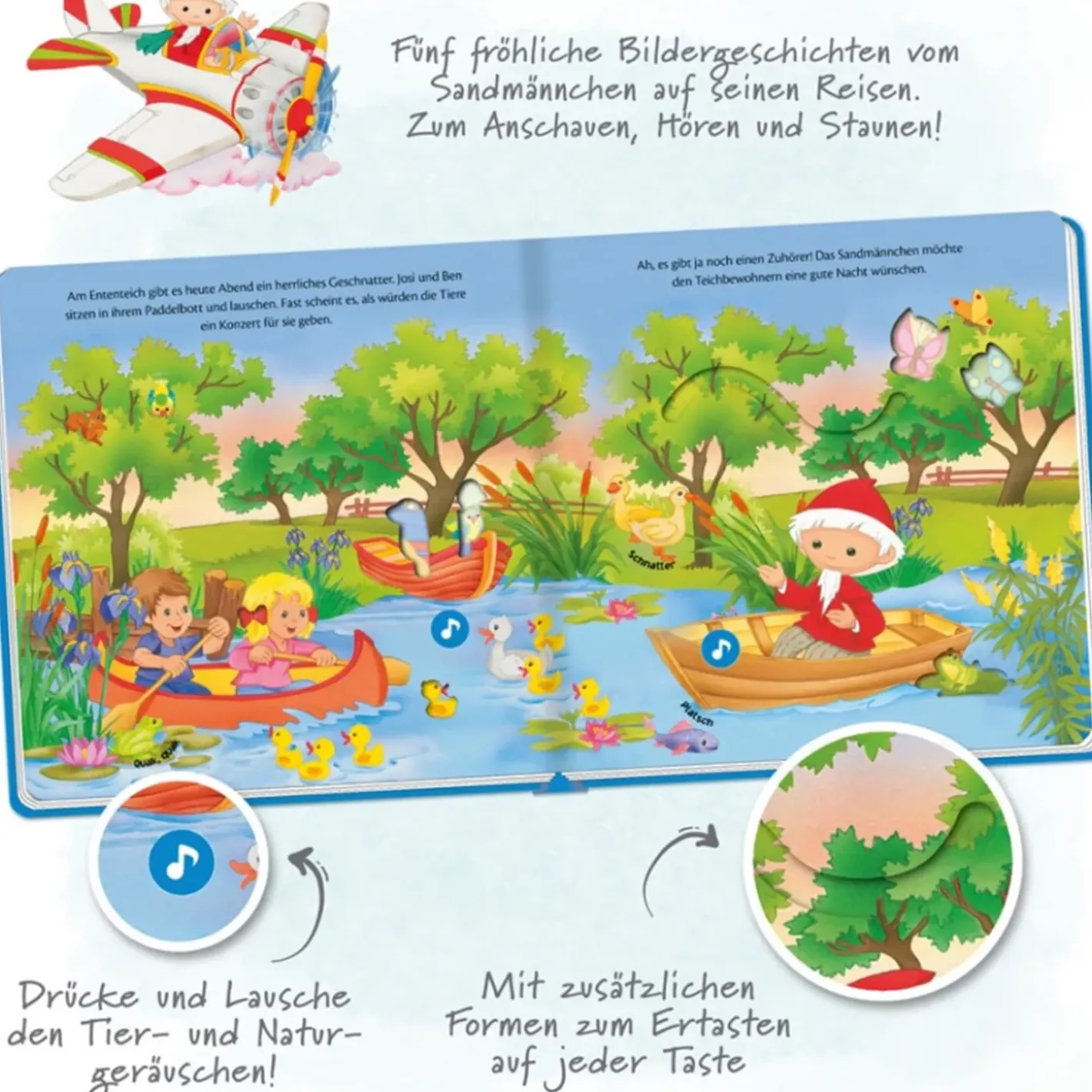 Trötsch Verlag Spielzeug-Soundbuch "Was Horst Du Da? - Sandmannchen"