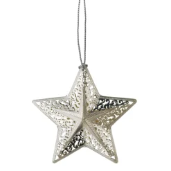 Käthe Wohlfahrt Baumschmuck Aus Messing-Stern, Silberfarben