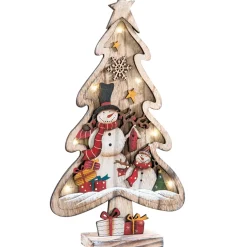 Käthe Wohlfahrt Standfiguren-Tanne Mit Schneemanner, Natur