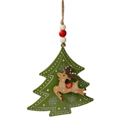 Käthe Wohlfahrt Baumschmuck Aus Metall-Tannenbaum Mit Rentier