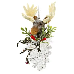 Käthe Wohlfahrt Baumschmuck Aus Acrylglas-Tannenzapfen Mit Elch