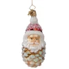 Poesie in Glas Baumschmuck Aus Glas-Tannenzapfen Nikolaus
