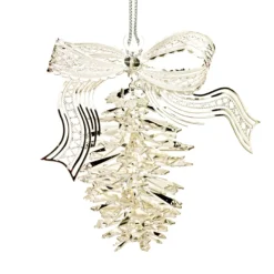 Käthe Wohlfahrt Baumschmuck Aus Messing-Tannenzapfen, Versilbert