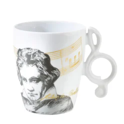 Meissen Porzellan Tischdeko-Tasse "Beethoven"