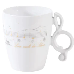 Meissen Porzellan Tischdeko-Tasse "Leise Rieselt Der Schnee"