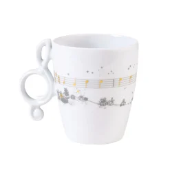 Meissen Porzellan Tischdeko-Tasse "Morgen Kommt Der Weihnachtsmann"