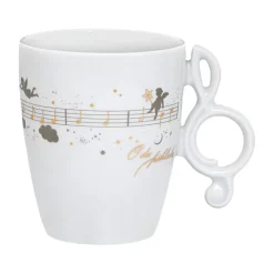 Meissen Porzellan Tischdeko-Tasse "Oh Du Frohliche"