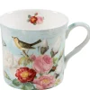 Käthe Wohlfahrt Tischdeko-Tasse Rosen/Vogel