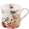 Käthe Wohlfahrt Tischdeko-Tasse Rosen/Vogel